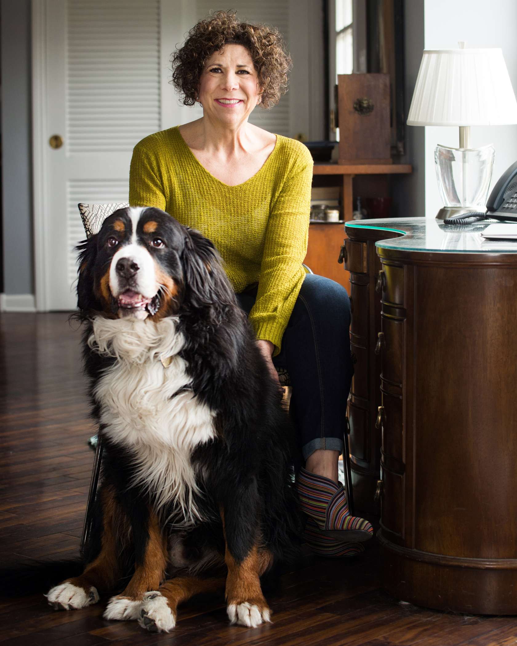 Barb and Jack at the desk